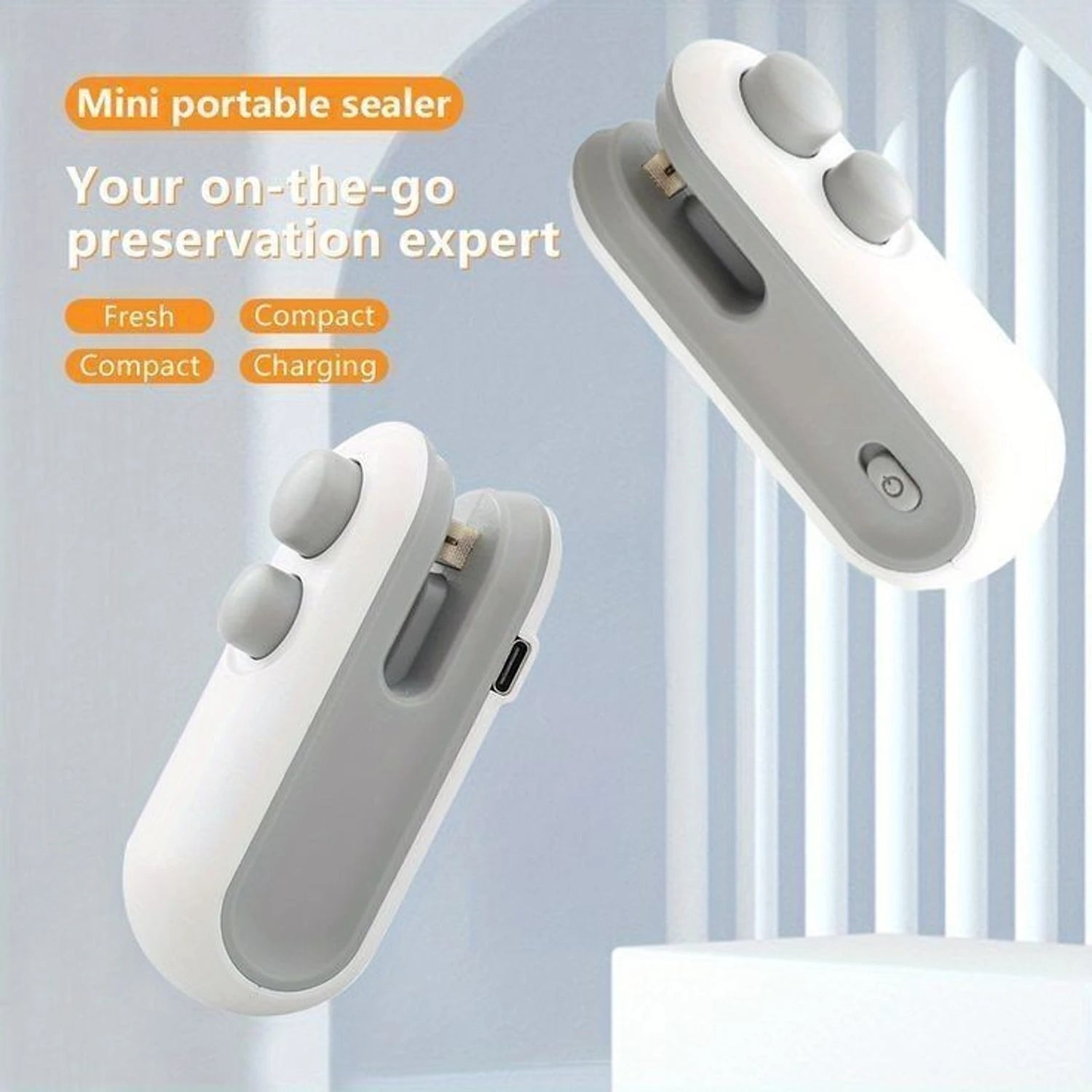 2-in-1 USB Rechargeable Bag Sealer & Cutter – Mini Heat Sealing Machine