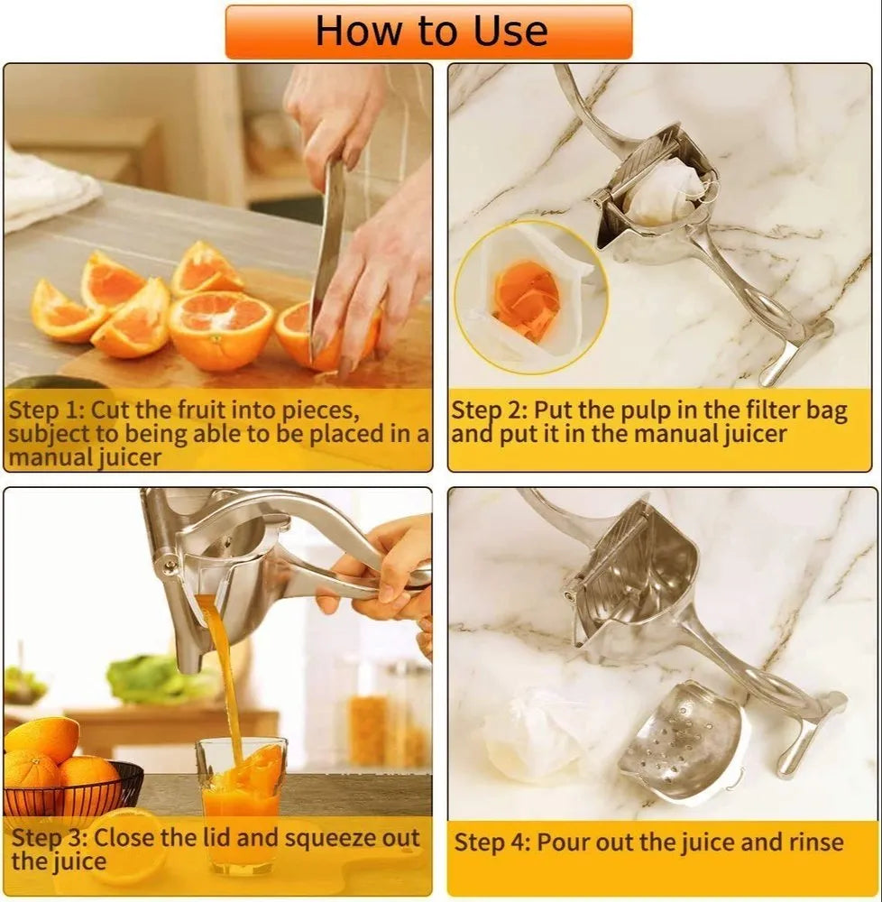 Heavy Duty Manual Fruit Juicer