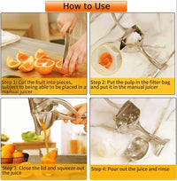 Heavy Duty Manual Fruit Juicer