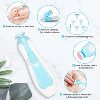 Electric Baby Nail Trimmer Set – Safe & Gentle Nail Care Kit for Newborns