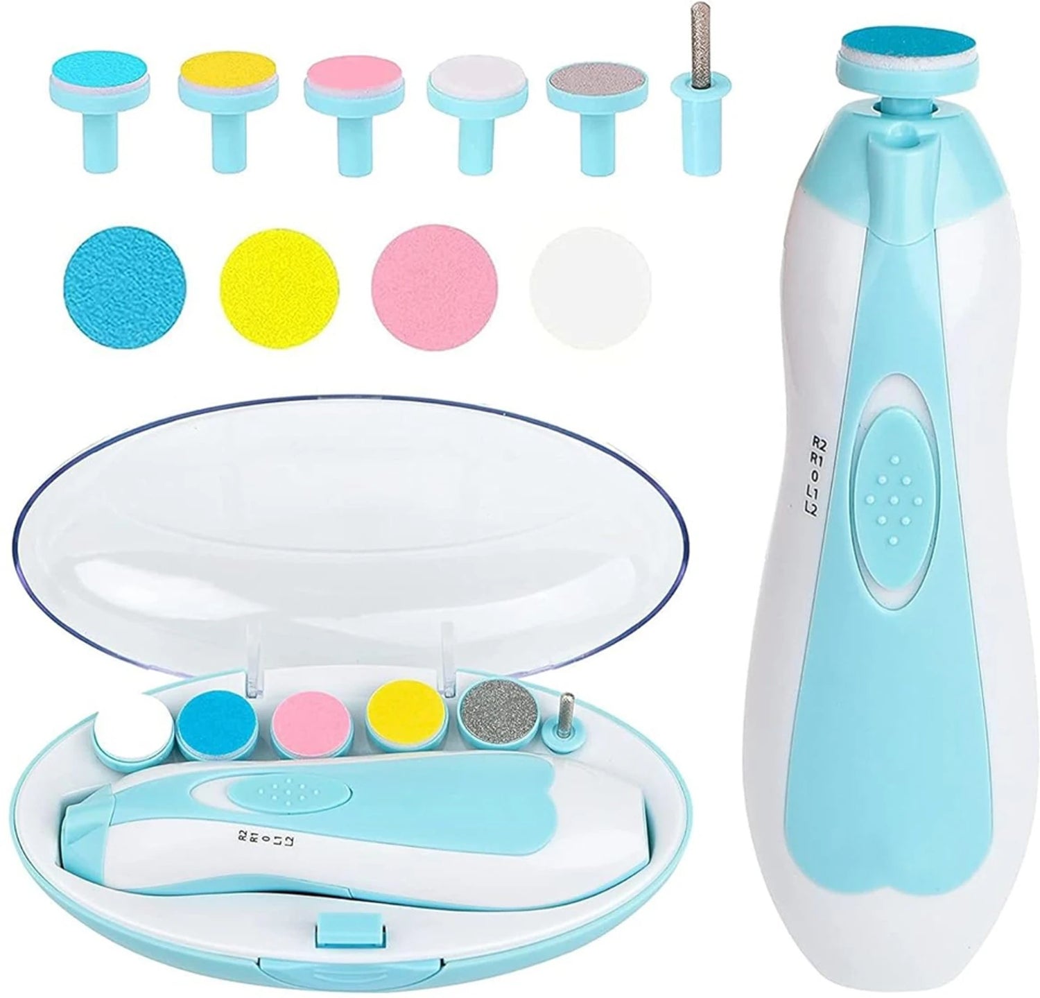 Electric Baby Nail Trimmer Set – Safe & Gentle Nail Care Kit for Newborns