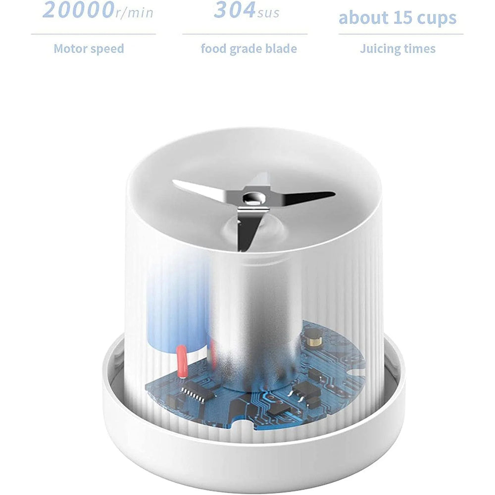 Portable Electric Juicer Blender – USB Rechargeable Mini Smoothie Maker