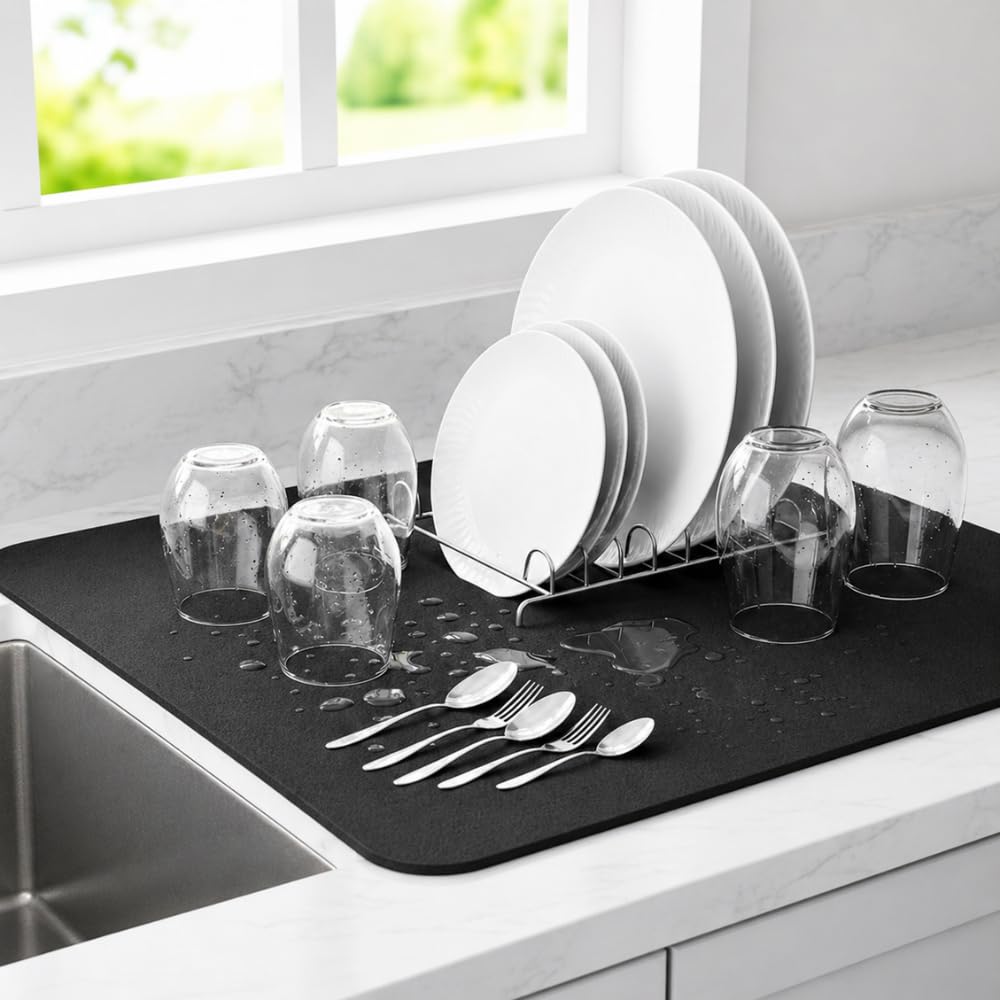 Quick Drying mat for Kitchen, Water Absorbent Mat 🔥 BUY 1 GET 1 FREE