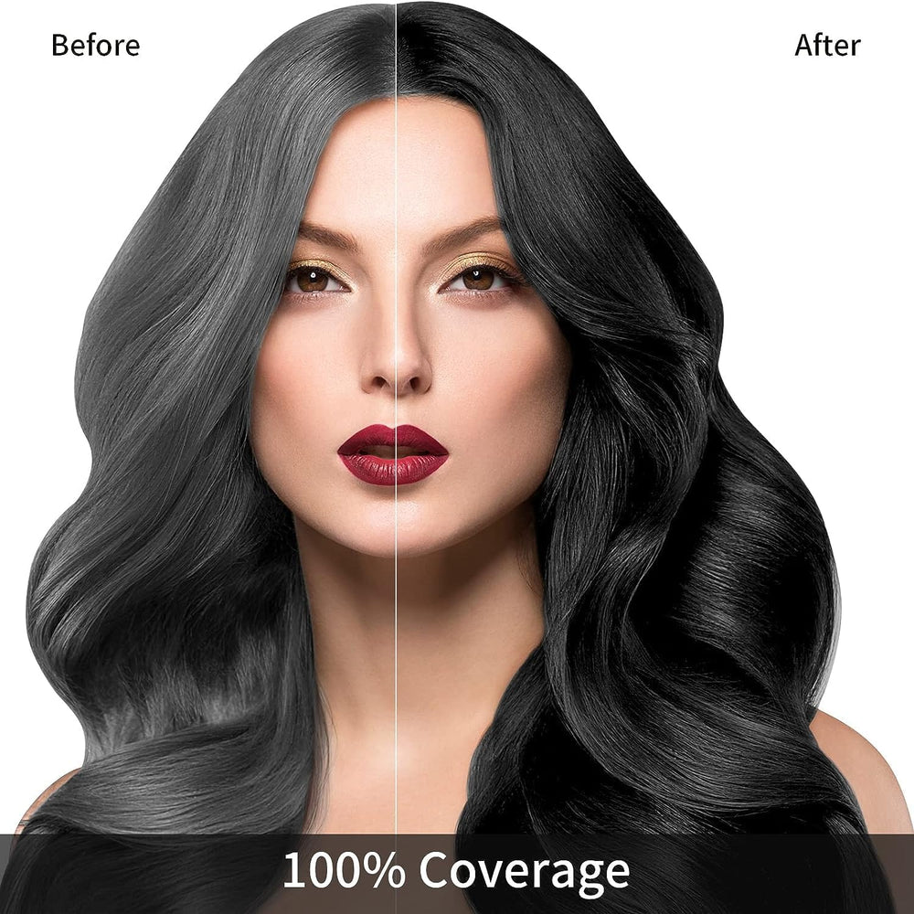 3-in-1 Black Hair Dye Shampoo | Ayurvedic Formula (Buy 1 Get 1 Free)
