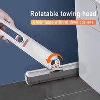 Mini Squeeze Mop – 2 Sponge Heads | Hands-Free Cleaning for Kitchen, Floor & Car