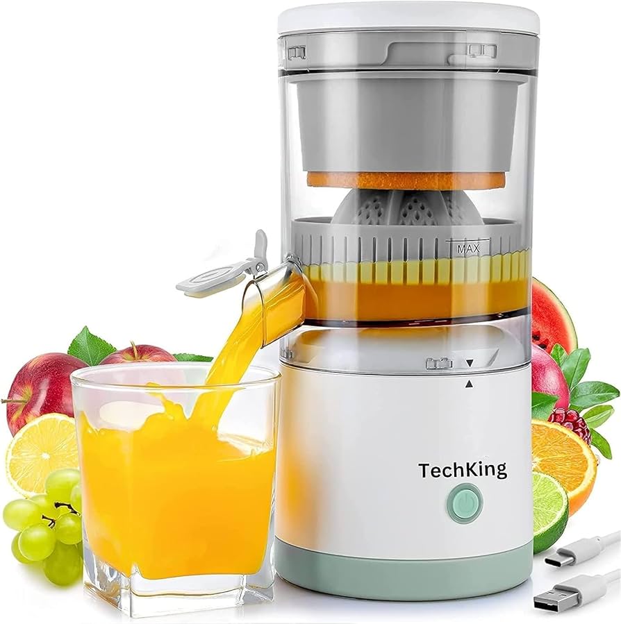 Portable Electric Citrus Juicer – USB Rechargeable Orange & Lemon Squeezer