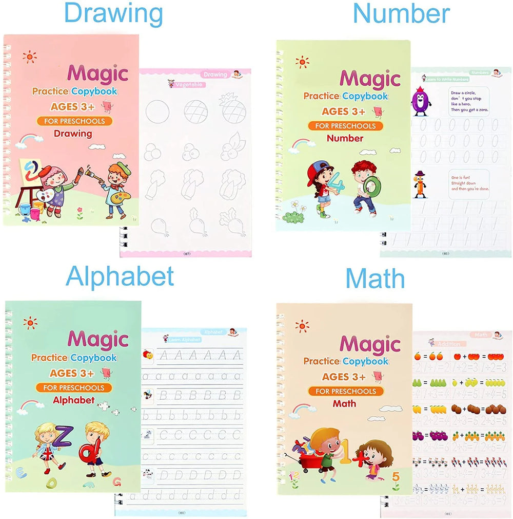 Sank Magic Practice Copybook (Set Of 4)