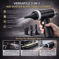 Mini Cordless Vacuum Cleaner for Car & Home – USB Rechargeable battery