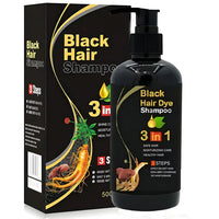 3-in-1 Black Hair Dye Shampoo | Ayurvedic Formula (Buy 1 Get 1 Free)