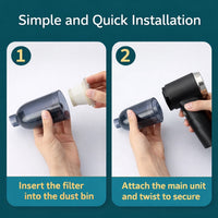 Mini Cordless Vacuum Cleaner for Car & Home – USB Rechargeable battery
