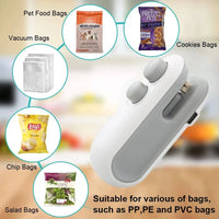 2-in-1 USB Rechargeable Bag Sealer & Cutter – Mini Heat Sealing Machine