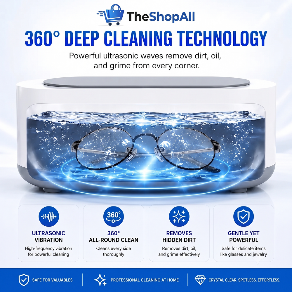 The Ultimate 360° Ultrasonic Cleaner