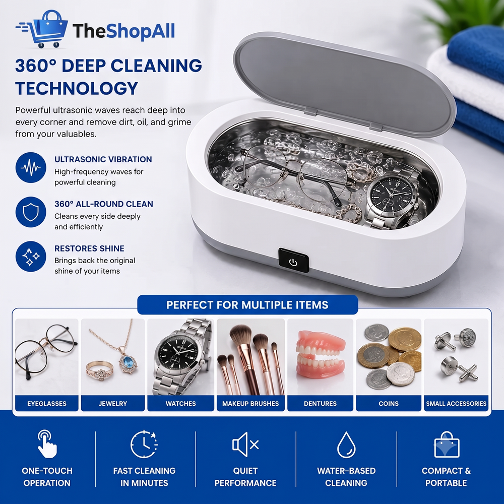 The Ultimate 360° Ultrasonic Cleaner