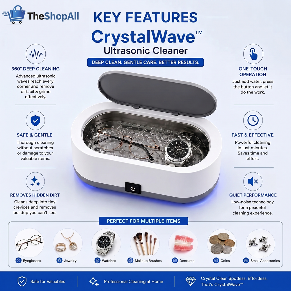 The Ultimate 360° Ultrasonic Cleaner
