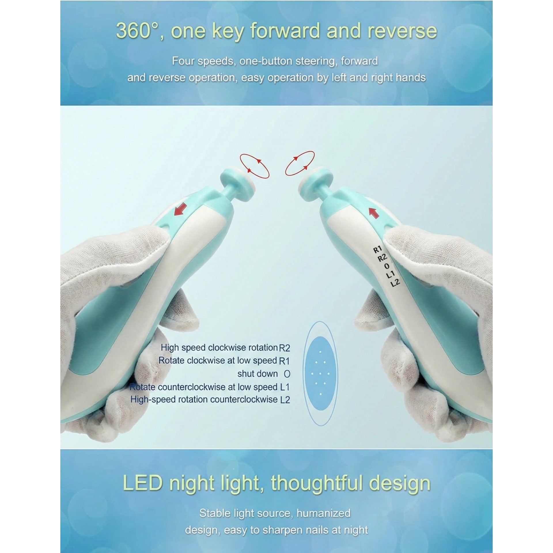 Baby Nail Clippers with Light