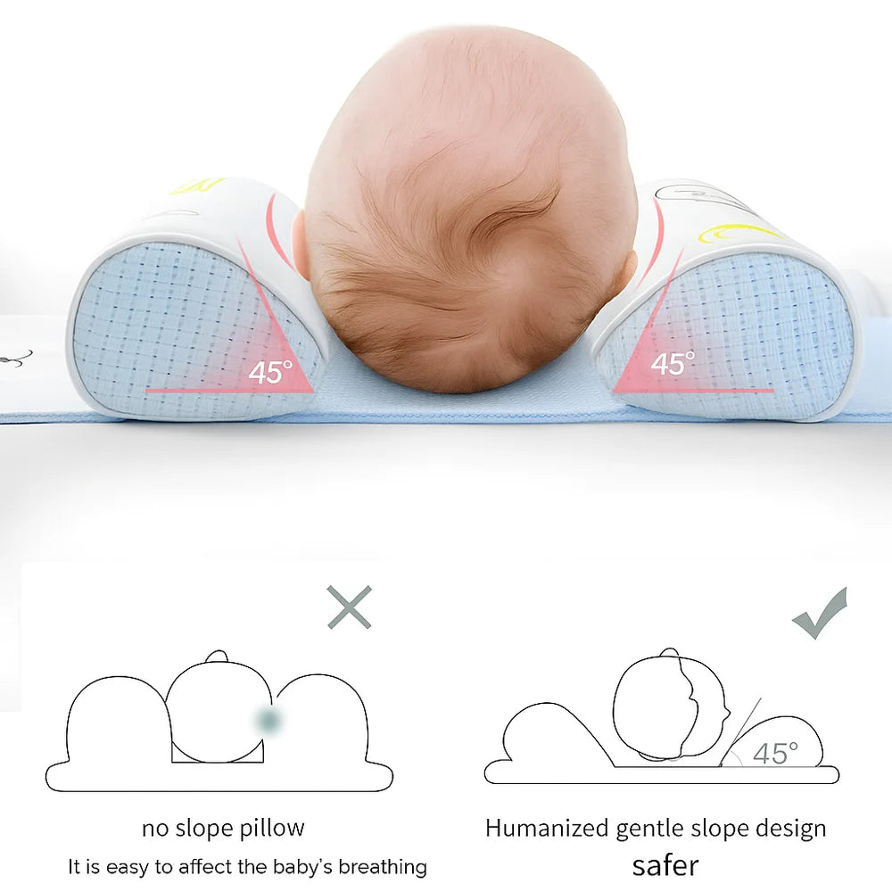 👶 Baby Head Shaping Pillow – Soft Head & Neck Support Pillow for Babies