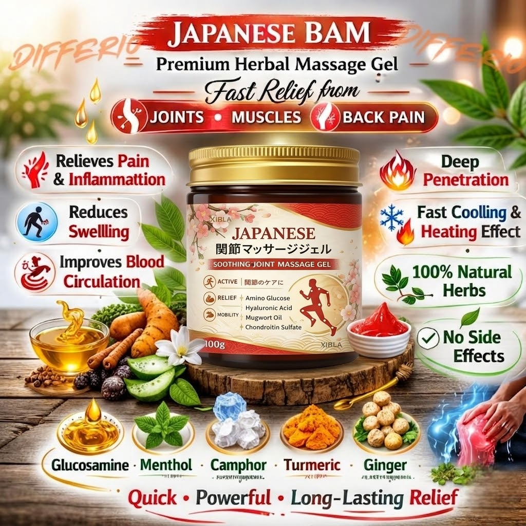 XIBLA Japanese Pain Relief Gel – Fast Relief for Muscle |🔥Buy 1 Get 1 FREE🔥