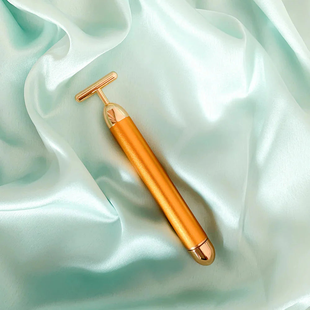 Luxury 24K Gold Facial Massager – Firming, Lifting & Glow Booster