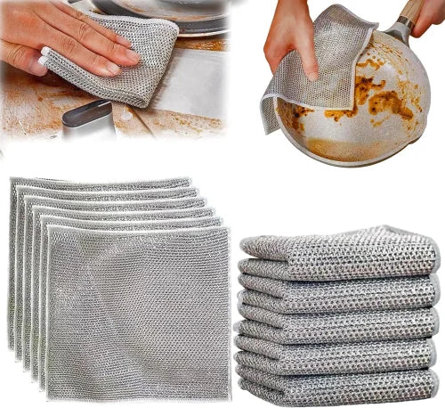 Multipurpose Wire Dishwashing Cleaning Rags (pack of 10)