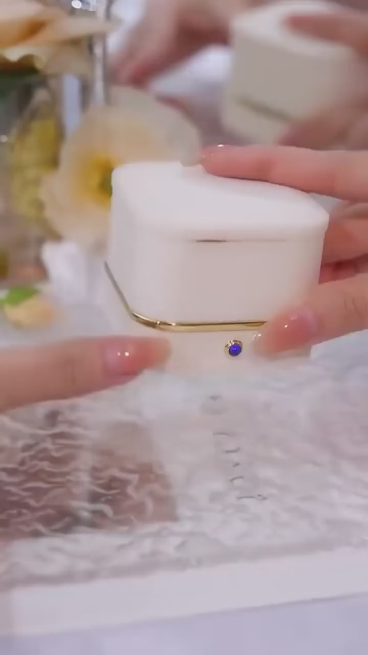 💎 Oval Green Crystal Jewelry Set for Women