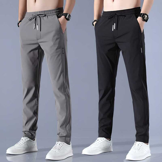 (BUY 1 GET 1 FREE) Men’s Lycra Solid Track Pants Combo
